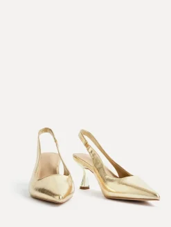 Goud - Presley pumps met naaldhakken en spitse neus*Linzi Hot