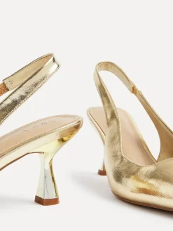 Goud - Presley pumps met naaldhakken en spitse neus*Linzi Hot
