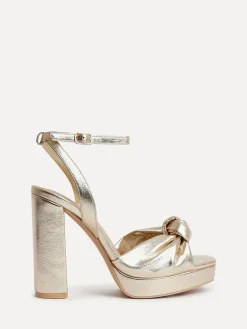 - Ruba Platform Heels With Knotted Front Strap*Linzi Discount