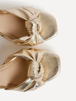 - Ruba Platform Heels With Knotted Front Strap*Linzi Discount