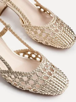 - Sandria handgeweven slingback sandalen*Linzi New