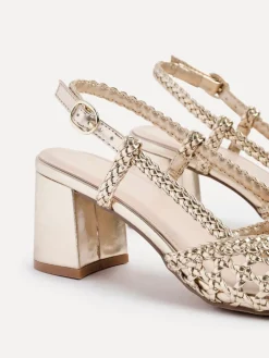 - Sandria handgeweven slingback sandalen*Linzi New