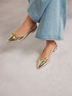 - Metal Trim Sling Back Shoes*Long Tall Sally Discount