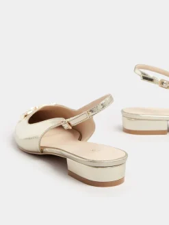 - Metal Trim Sling Back Shoes*Long Tall Sally Discount