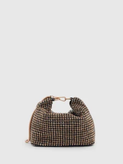 - Leah Crystal Bracelet Pouch Bag*Reiss New