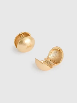 - Pollie Polished Ball Huggie Earrings*Reiss Hot