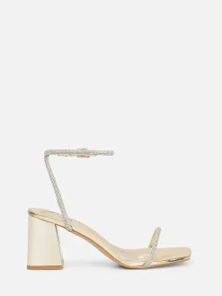 - Ciel Diamante Low Block Heeled Sandals*Simmi London Hot