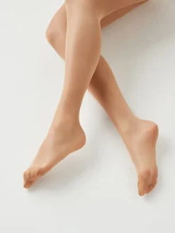 Goudbruin - Set van 3 glanzende 20 deniet panty's*Next Discount