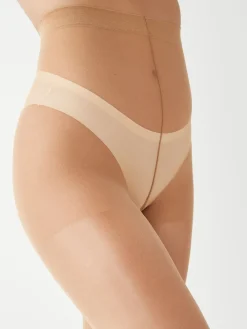 Goudbruin - Set van 3 glanzende 20 deniet panty's*Next Discount