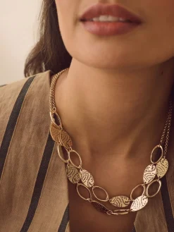 Goudkleurig - Cutout Double Layer Necklace*Next Best