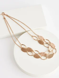 Goudkleurig - Cutout Double Layer Necklace*Next Best