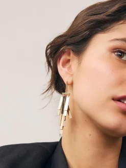 Goudkleurig - Fan Cascade Statement Earrings*Next Hot