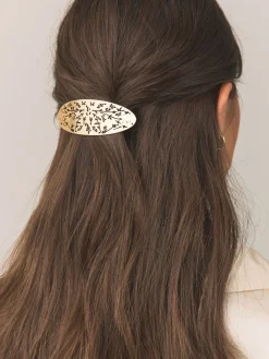 Goudkleurig - Floral Detail Hair Barrette*Next Sale
