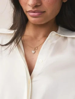 - Lariat-halsketting met Hart draad*Next Clearance