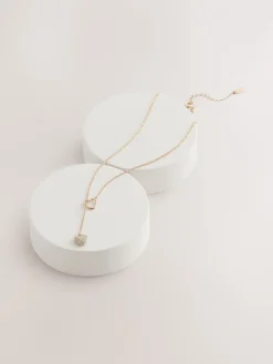 - Lariat-halsketting met Hart draad*Next Clearance