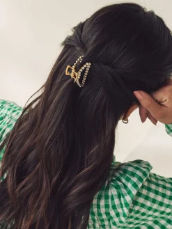 Goudkleurig - Mini klauwklem met imitatieparel*Next Hot