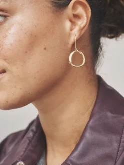 - Oorbellen met open cirkel met glinsterende details*Next Clearance