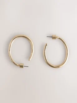 Goudkleurig - Oorringen met glitterdetail*Next Outlet