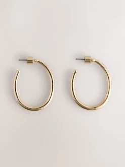 Goudkleurig - Oorringen met glitterdetail*Next Outlet