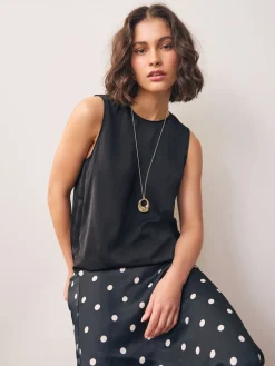 - Open Circle Drop Long Necklace*Next Discount