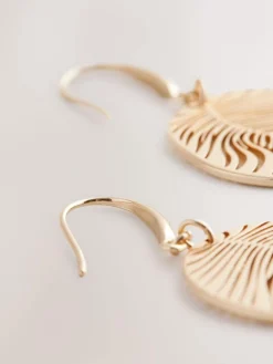 Goudkleurig - Opengewerkte oorhangers*Next Online