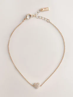 - Pave Heart Anklet*Next New