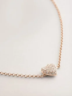 - Pave Heart Anklet*Next New