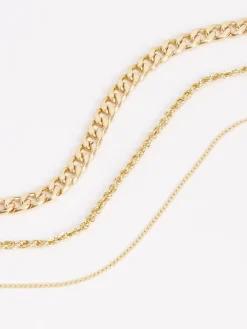 Goudkleurig - Schakelketting met drie lagen*Next Online