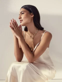 Goudkleurig - Shaped Y Chain Necklace*Next Clearance