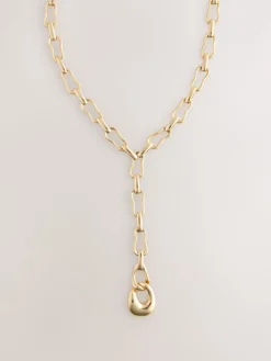 Goudkleurig - Shaped Y Chain Necklace*Next Clearance