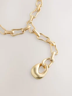Goudkleurig - Shaped Y Chain Necklace*Next Clearance