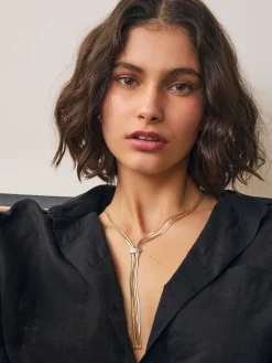 - Slinky Chain Y Profile Necklace*Next Hot