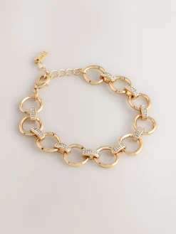 Goudkleurig - Sparkle Detail Chain Bracelet*Next Outlet