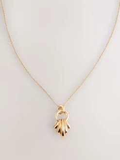 - Stacked Hoop Pendant Necklace*Next New