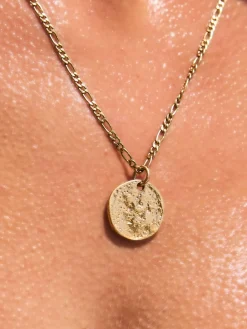 - Stainless Steel Hammered Disc Necklace*Next Outlet