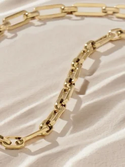 Goudkleurig - Stainless Steel Paperclip Chain Necklace*Next Sale