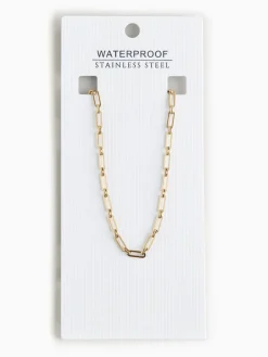 Goudkleurig - Stainless Steel Paperclip Chain Necklace*Next Sale