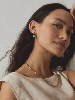 Goudkleurig - Stone Detail Earrings*Next Outlet