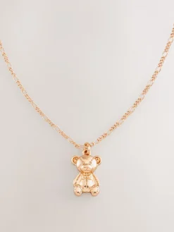 Goudkleurig - Teddy Bear Necklace*Next Discount