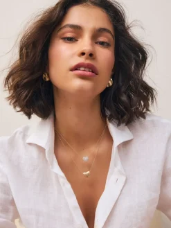 - Two Row Pavé Heart Necklace*Next