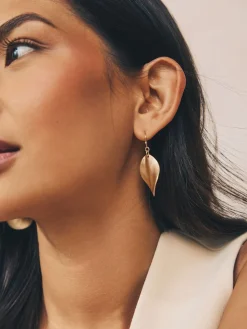 - Wave Petal Drop Earrings*Next Outlet