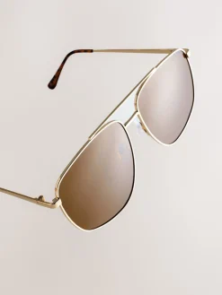 Goudkleurig (metaal) - Pilotenbril*Next Best