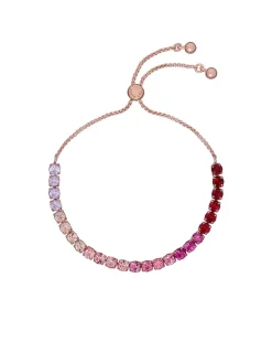 Goudkleurig/rood - Tone Melrah: Iconische kristallen schuifarmband, heldere kristallen*Ted Baker Best