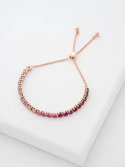 Goudkleurig/rood - Tone Melrah: Iconische kristallen schuifarmband, heldere kristallen*Ted Baker Best