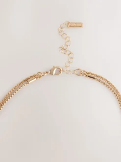Goud-/zilverkleurig - Two Row Drop Necklace*Next Outlet