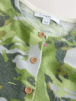 Green Duck Print - Gebreid vest met ronde hals*Next Sale