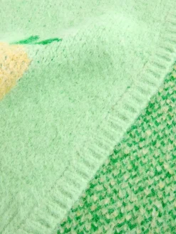 Green Lemon Pattern - Gebreid vest*Next Online