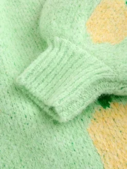 Green Lemon Pattern - Gebreid vest*Next Online