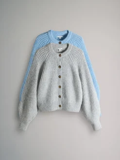 - 2 Pack Ribbed Chunky Knitted Cardigans*The Set Discount