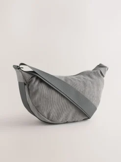 Grijs - Cord Effect Sling Bag*Next